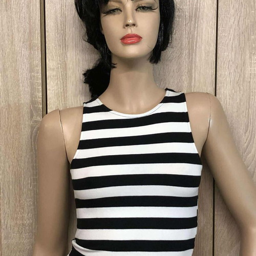 Basics top like new, size S/M, black and white