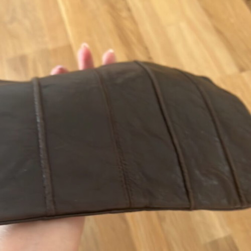 Leather envelope bag vintage brown new from Italy