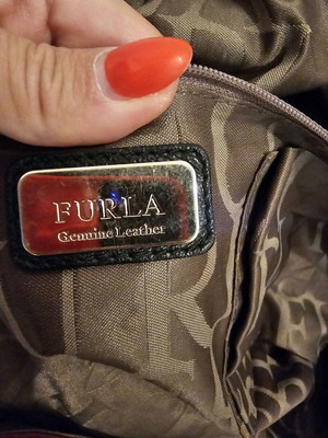 Furla genuine leather shoulder bag like new, colorful
