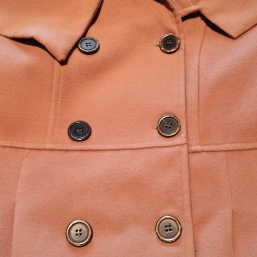 Camel mid-length coat like new, size M
