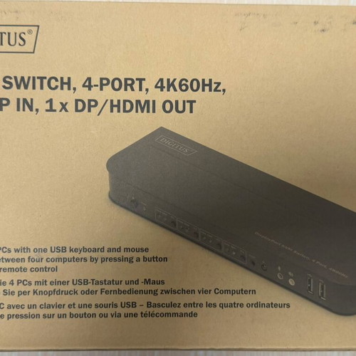 Digitus DS-12890 KVM & Data Switch with USB new