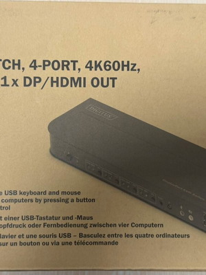 Digitus DS-12890 KVM & Data Switch with USB new
