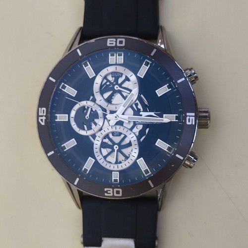 Slazenger SL.09.6262.2.04 watch like new, men's, black