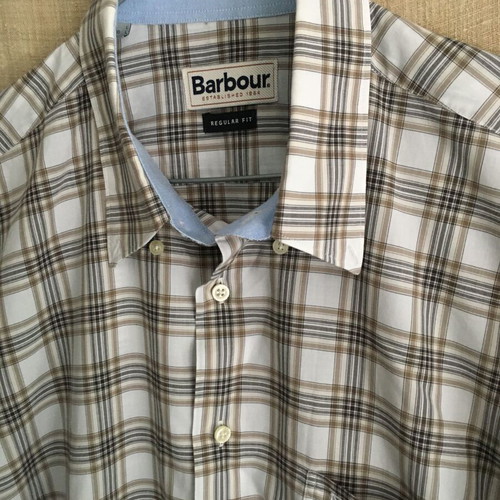 Barbour tartan shirt size L like new, 100% cotton