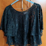 Lace black blouse new
