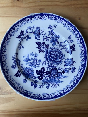 Πιάτο Mason's Ironstone Blue and White Collection 'Golden Azalea' σαν καινούργιο