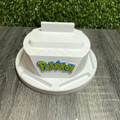 Circular Stand for Gameboy Advance SP and 8 Cartridges 3D Print