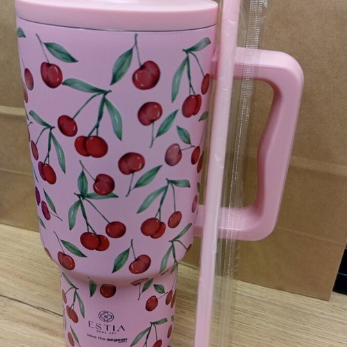 Straw tumbler thermos 900ml Estia Home Art new