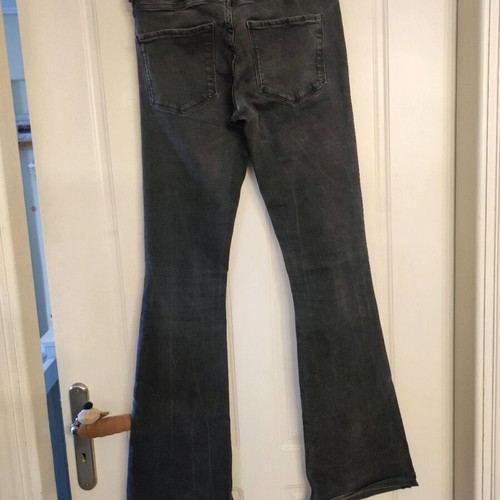 Zara elastic flare jeans like new, gray, size S