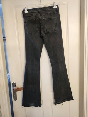 Zara elastic flare jeans like new, gray, size S