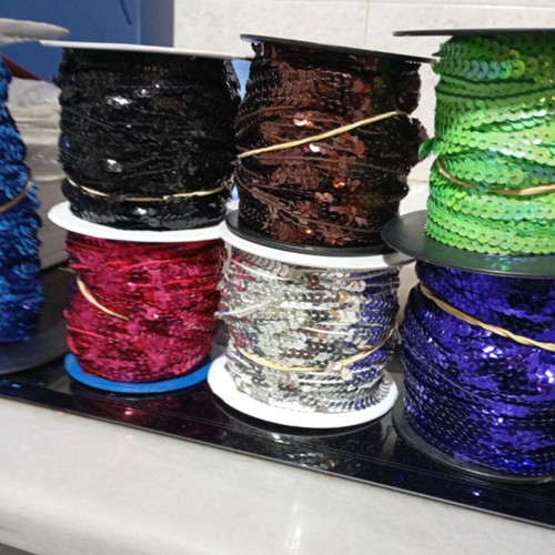 Sequins by the meter in various colors, new