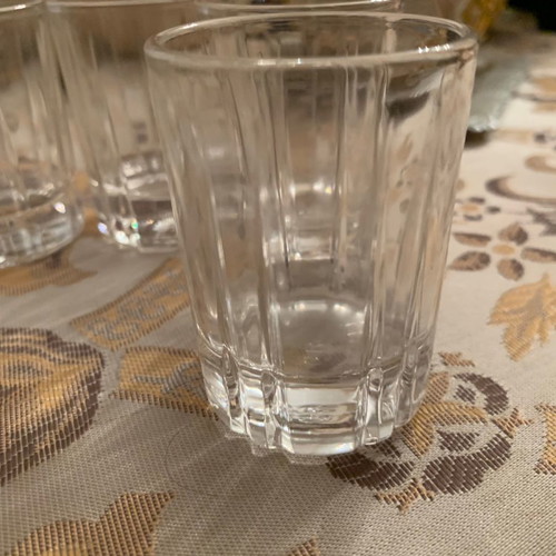Glass Shot Glasses Set of 6 new with Bo peach schnapps gift