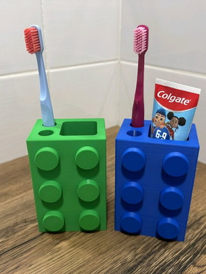 Toothpaste and toothbrush stand like new