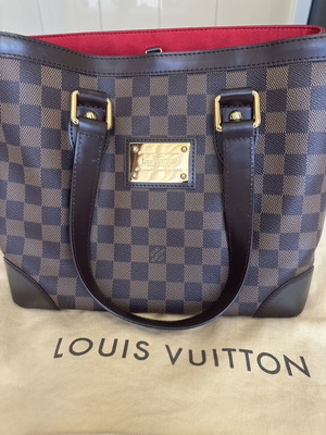 Louis Vuitton Hampstead PM Damier Ebene τσάντα σαν καινούργιο, καφέ