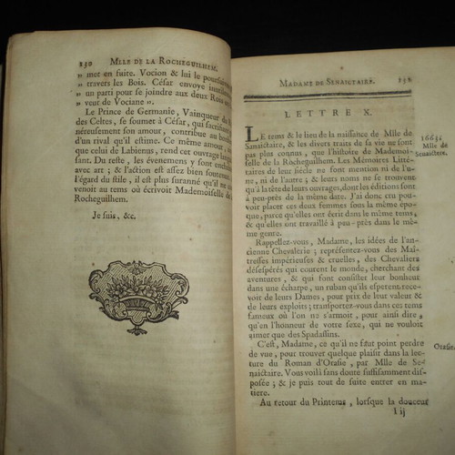1769 Biographies of Famous Women Used, French 18th Century Book