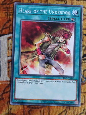 Heart of the Underdog κάρτα Continuous Spell Yu-Gi-Oh
