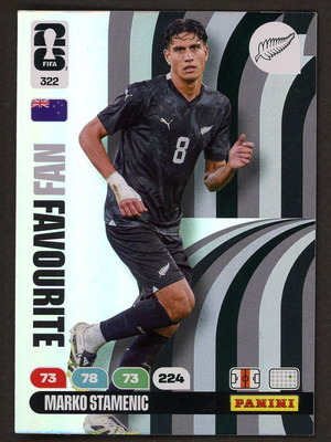 2026 Panini World Cup Adrenalyn XL #322 Stamenic Fan Favorite like new