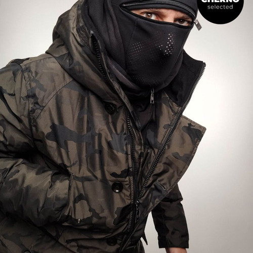 Adhoc 1959 The Bold Parka men's hooded camo down jacket like new, size L•XL