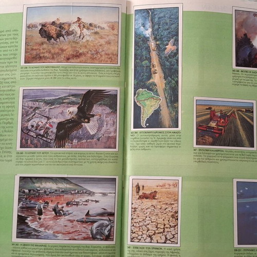 Collectible WWF Animals – For Rescue Panini Album complete with insert
