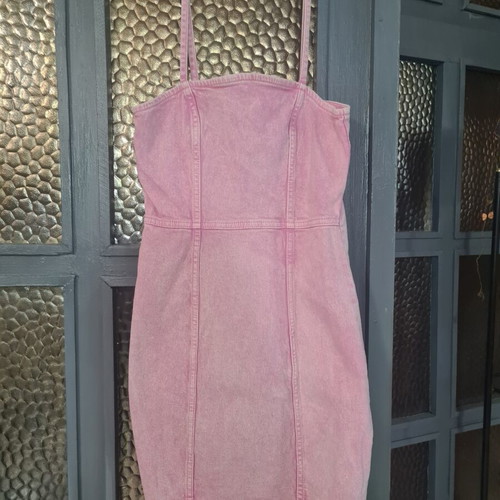 Women's mini denim dress like new, size S/M