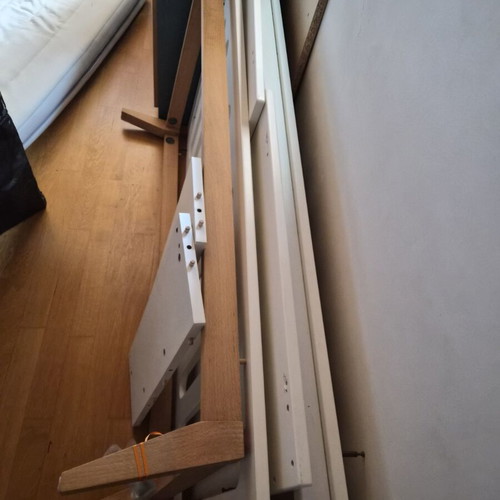 Trendy White Quax Children's Furniture Set like new with orthopedic mattress
