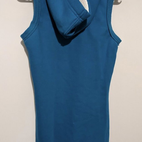 Bdtk sleeveless sports sweatshirt dress like new, blue turquoise