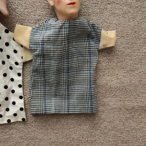 Vintage puppet theater doll set new