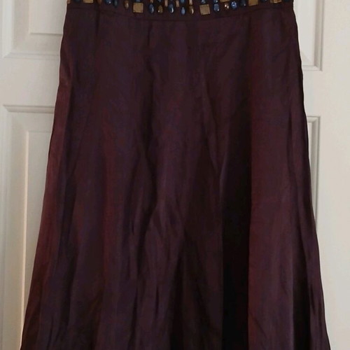 Marks & Spencer skirt new with embroidered waistband, size M-L