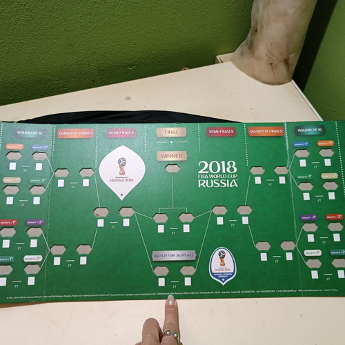 FIFA 2018 World Cup 3D Cardboard Collectible Board like new