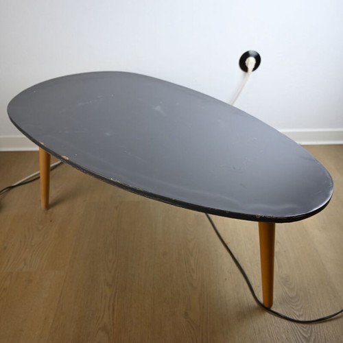 Retro coffee table used with visible wear