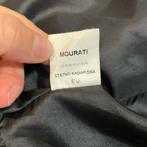 Mourati black women's coat used, size M/L