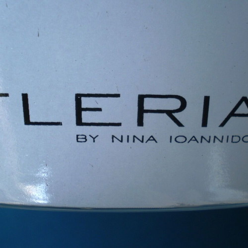 Fleria vase used, modern glass handmade signed artwork