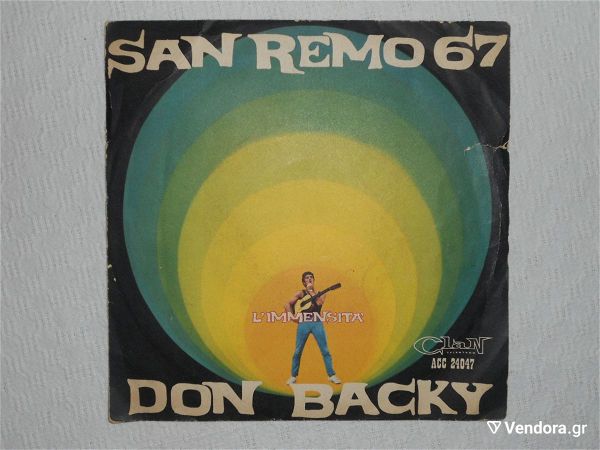  45ari diskaki viniliou San Remo '67, Don Backy