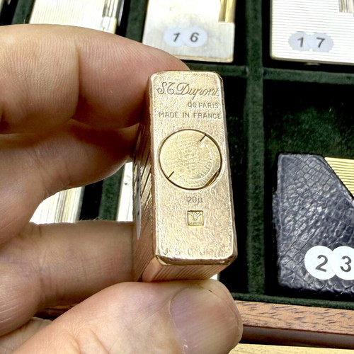 DuPont N10 gold lighter used, vintage