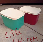 Tupperware rectangular containers 1.9 liters new