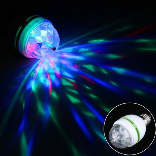 Rotating LED Disco Lamp E27 RGB (3W) - Light Effect for Party