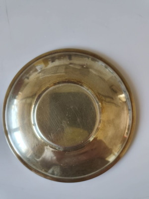 Lalaounis decorative plate used, brass and 925 silver