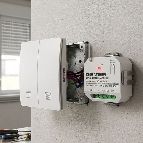 Geyer Kit-Shutter smart home roller shutter control kit with WiFi and RF