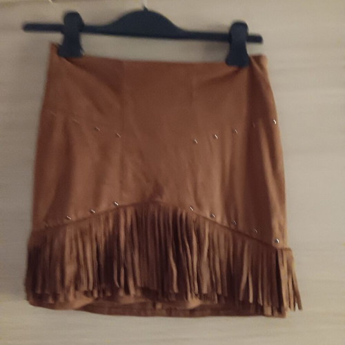 Bershka skirt used, size S, brown
