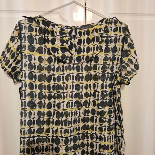 M&S Collection blouse with geometric print like new, size XL