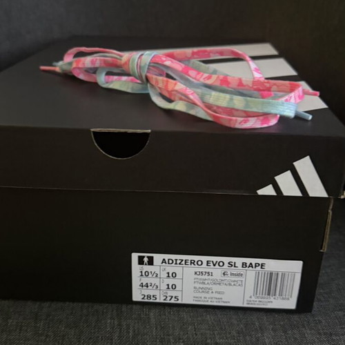 Adidas Adizero Evo SL BAPE sneakers new, size 44.5, white