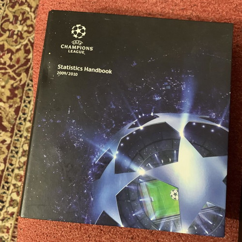 UEFA Champions League Statistics Handbooks 2006/07 & 2009/10 like new