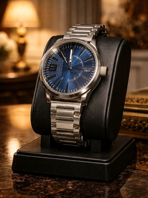 Ρολόι Diesel Blue ανδρικό σαν καινούργιο, αδιάβροχο 5 Bar