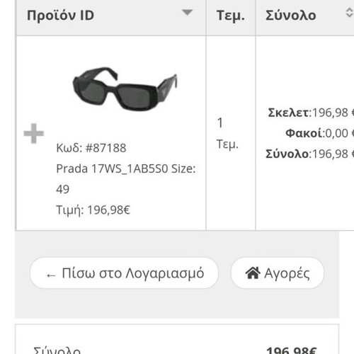 Prada γυαλιά ηλίου μαύρα σαν καινούργια, αυθεντικά