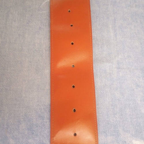 Wide women's belt vintage style, terracotta orange