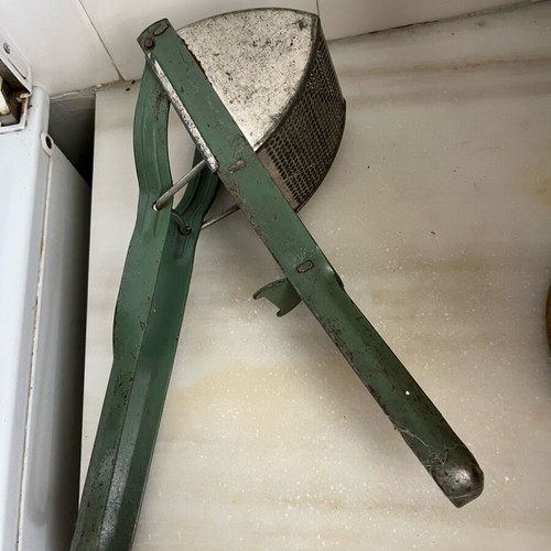 Vintage collection of traditional kitchen items used