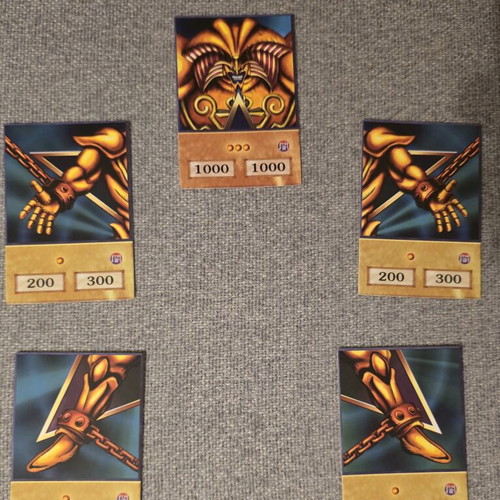 Yugioh Exodia Orica 5 pieces new condition