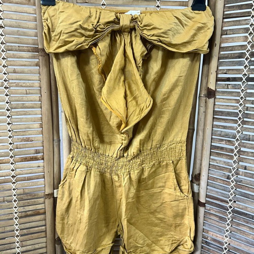 Made in Italy mustard strapless playsuit, one size