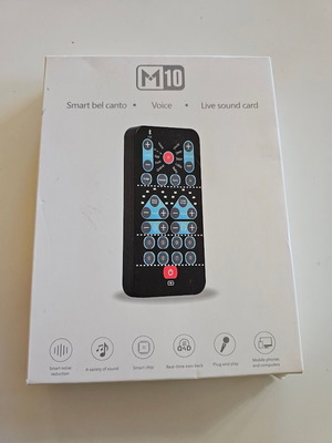 M10 Holy Live Sound Card new, external audio mixer for streaming and karaoke