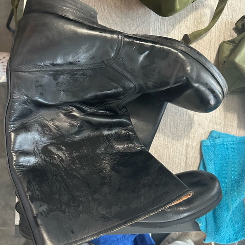 Army Endromida Prod. Schools boots used, leather, size 43/44